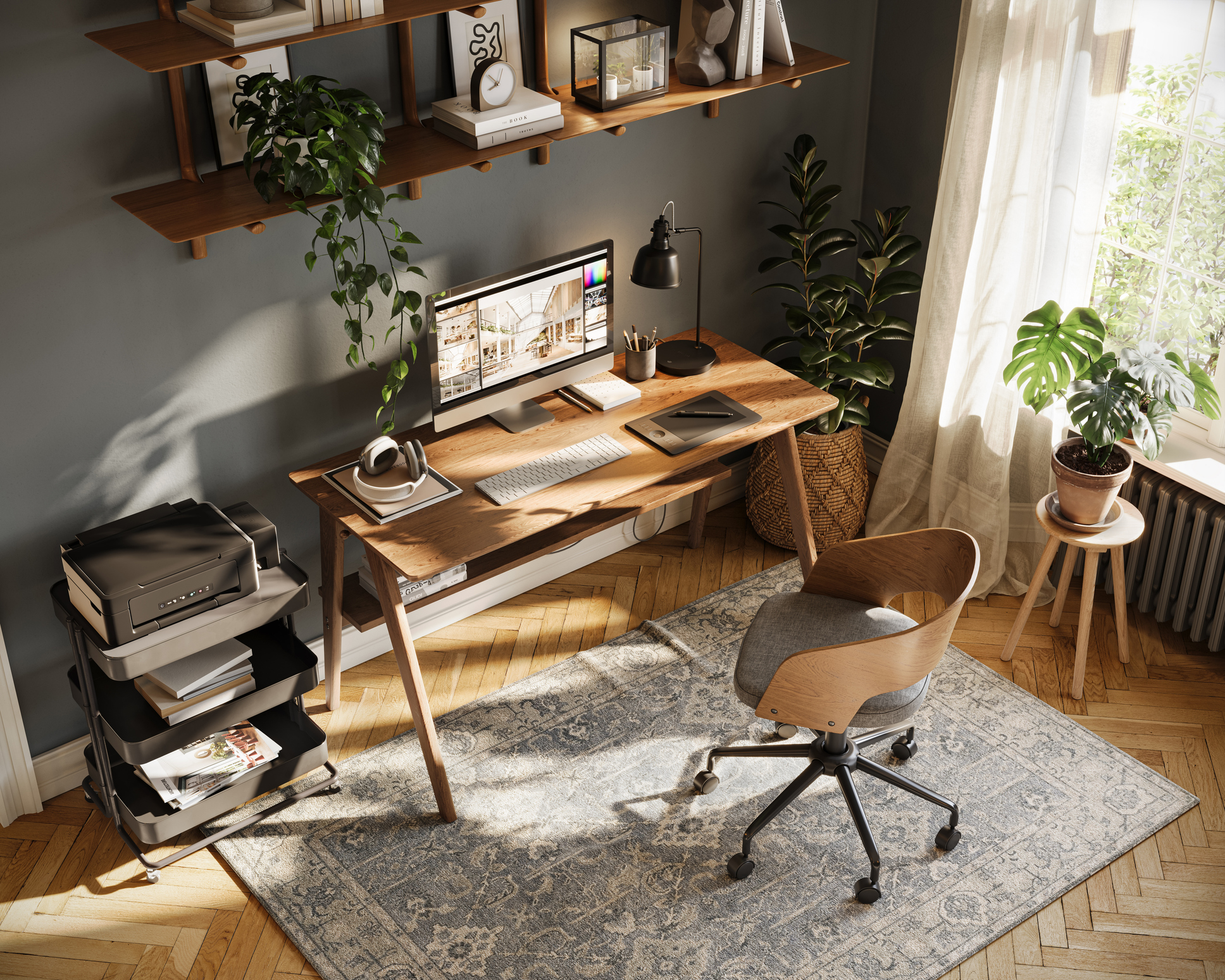 A modern home office
